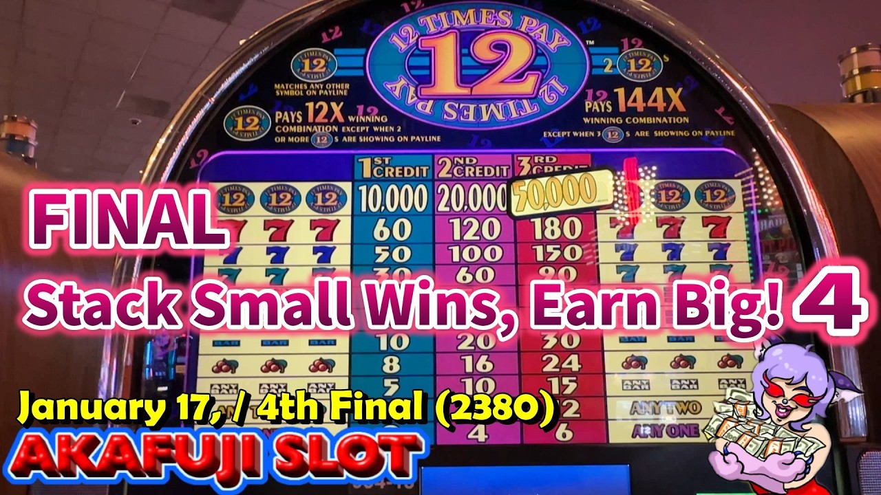 Stack Small Wins, Earn Big! ④ FINAL/ Old School Slot/ 12 Times Pay 7s Slot 3 Reels