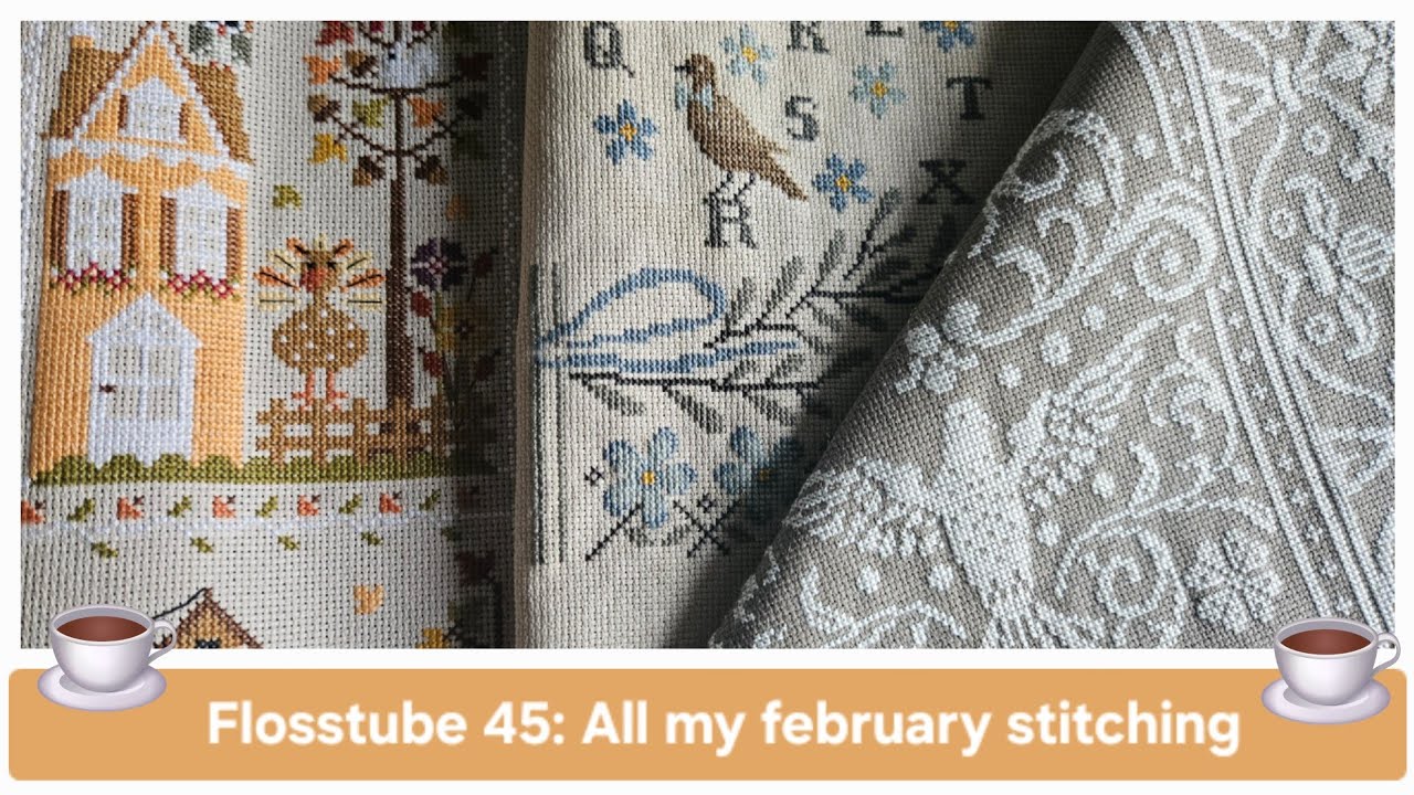 Flosstube 45 Easter freebies and progress on my larger WIPs