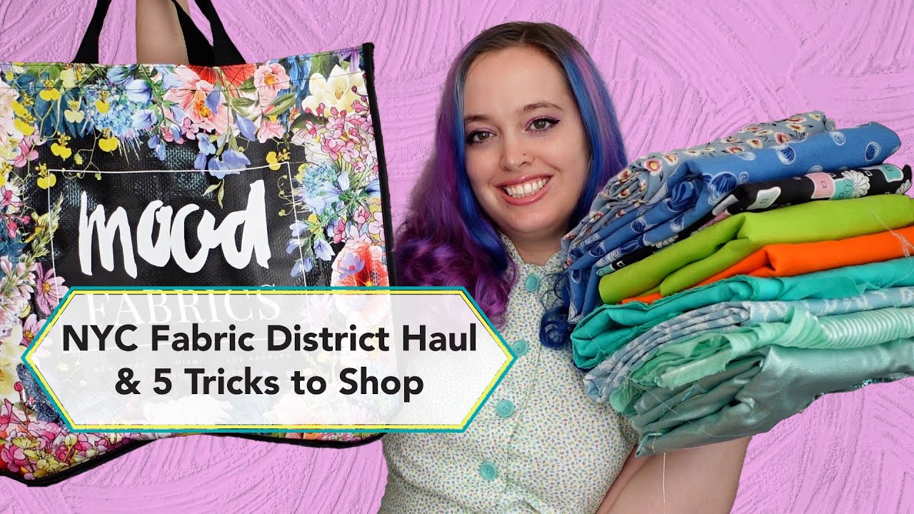 New York Garment District Fabric Haul + 5 Tips to Shop | Fabric and Trims haul