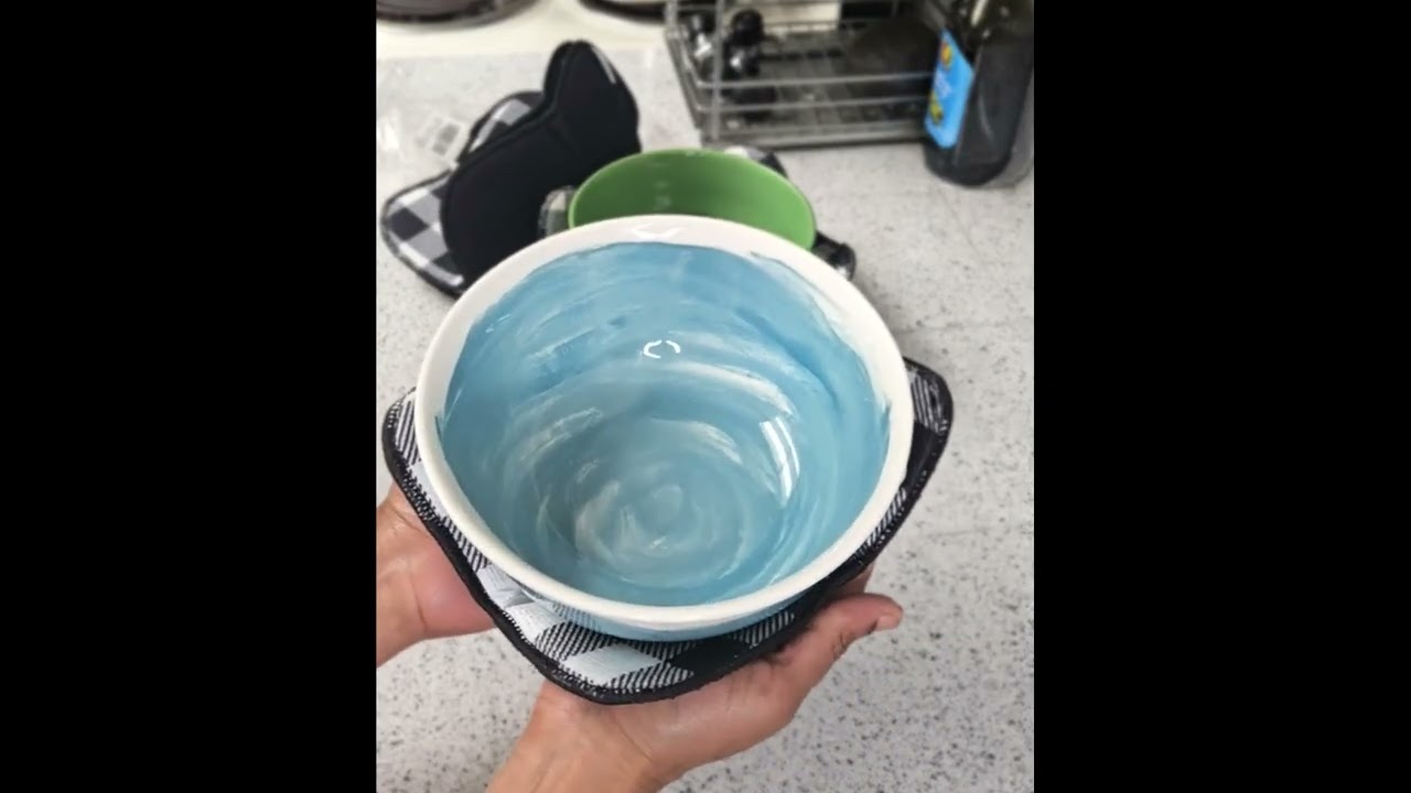 Набор из 4 удобных мисок для микроволновой печи размером 7,5 x 7,5 дюйма. Держатели для горячих и...