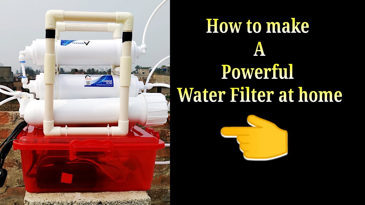 How to Make a powerful water Purifier - Homemade RO water filter