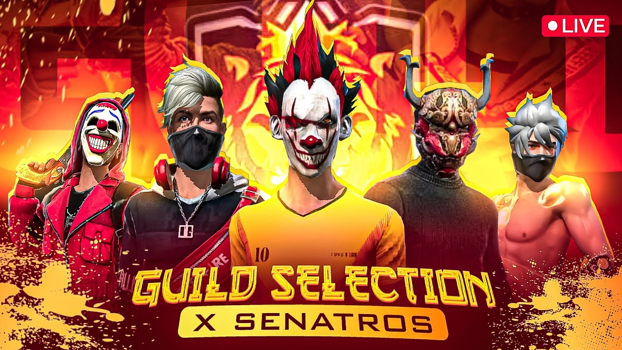 guild SELECTION 🟢team SENATORS  🟡  #freefireindia #kolive