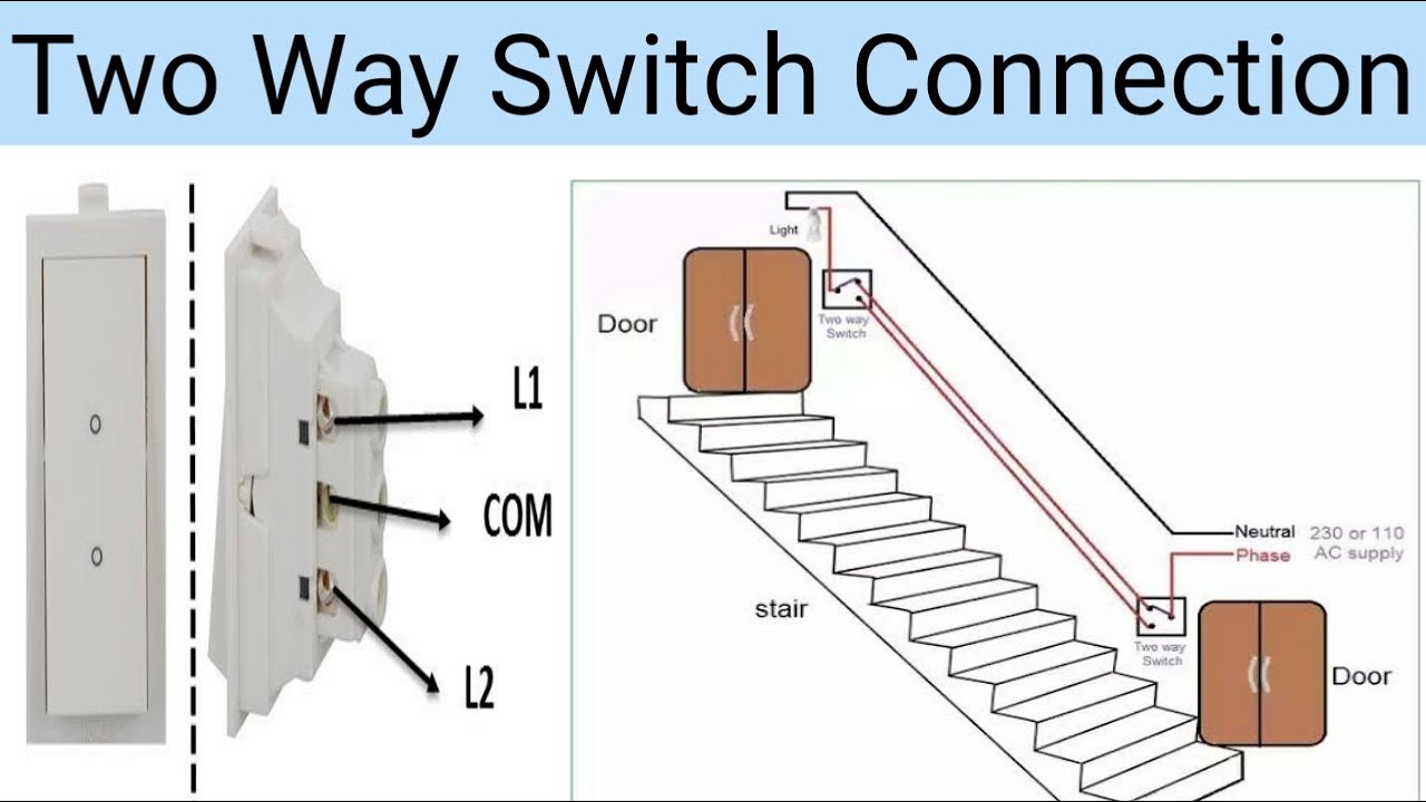 Two Way Switch Connection in Hindi | 2 Way Switch | Electrical Ada