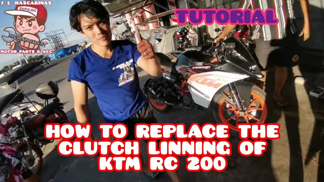 PAANO MAG PALIT NG CLUTCH LINNING SA KTM RC200. HOW TO REPLACE CLUTCH LINNING