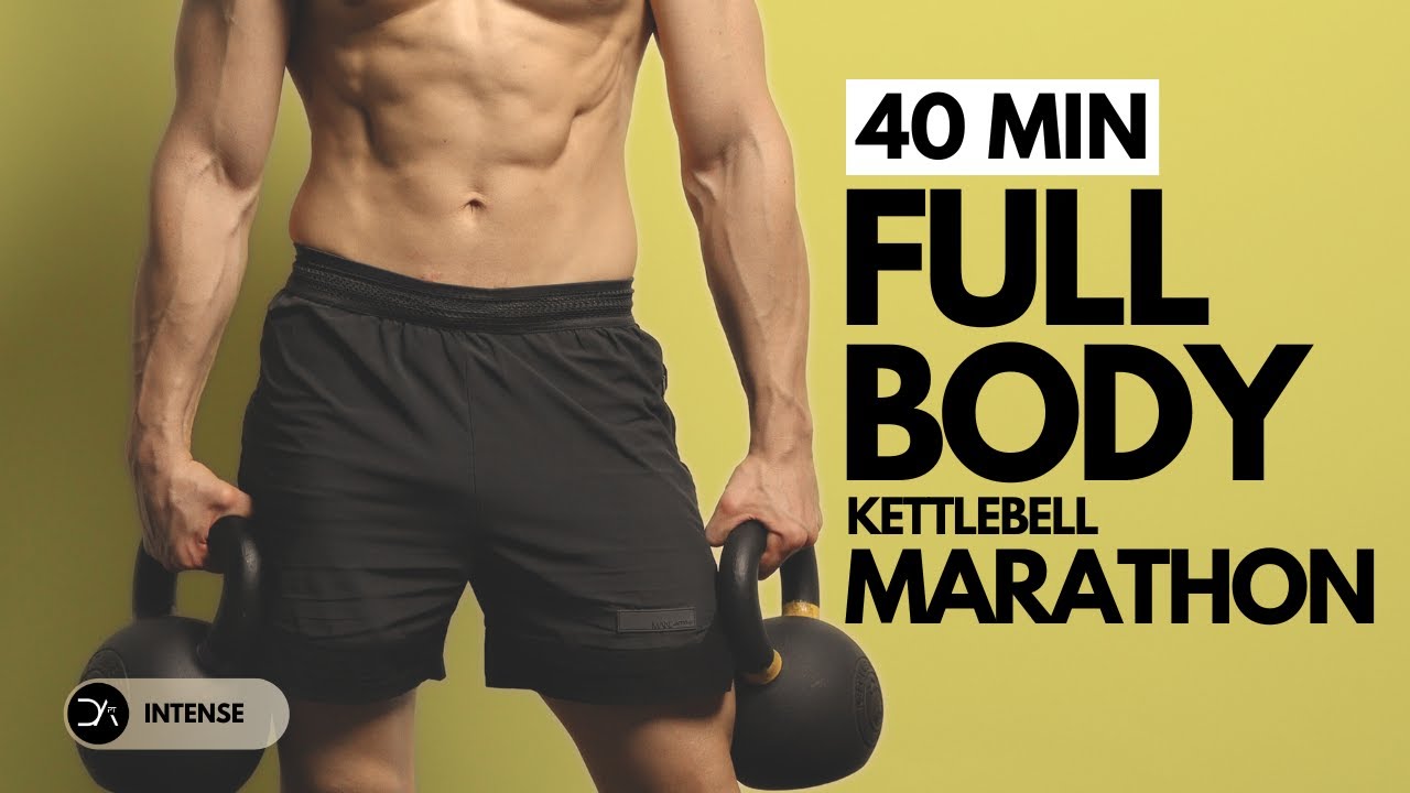 40 Min ENERGY-INTENSIVE Full Body Kettlebell Workout |Controlled & Explosive| Major muscles |No Jump