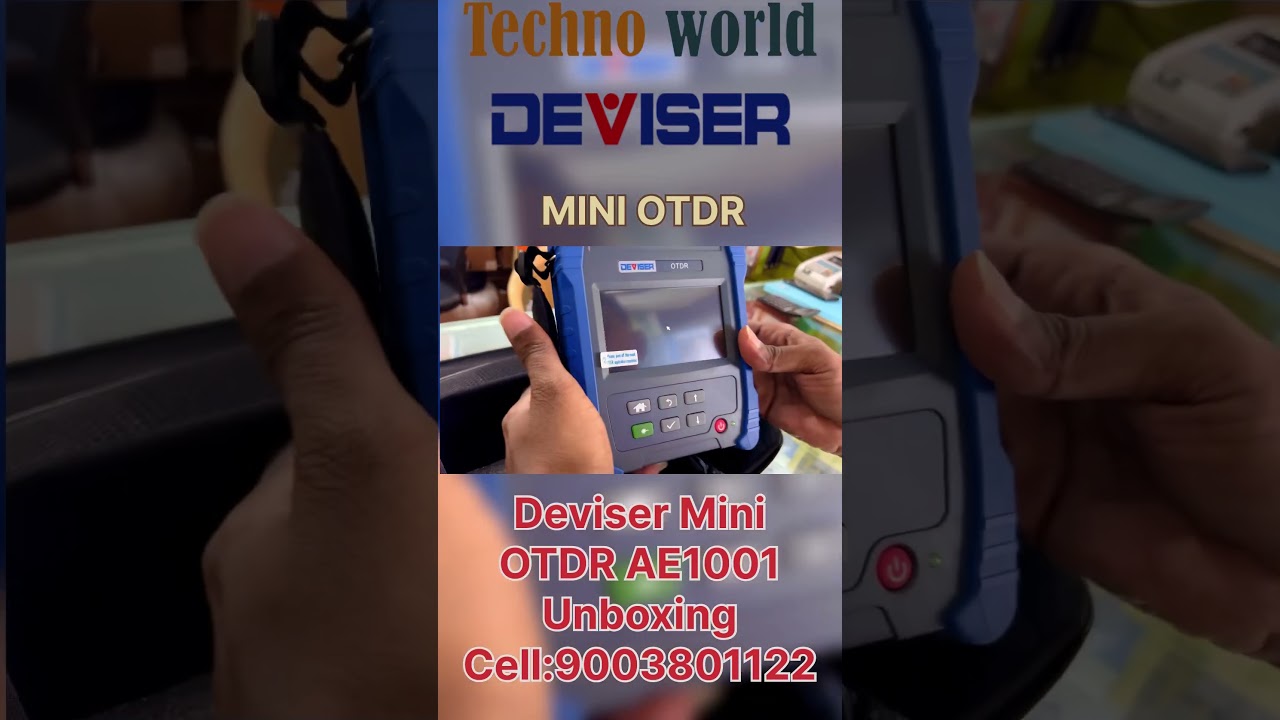 Deviser Mini OTDR AE1001 Unboxing