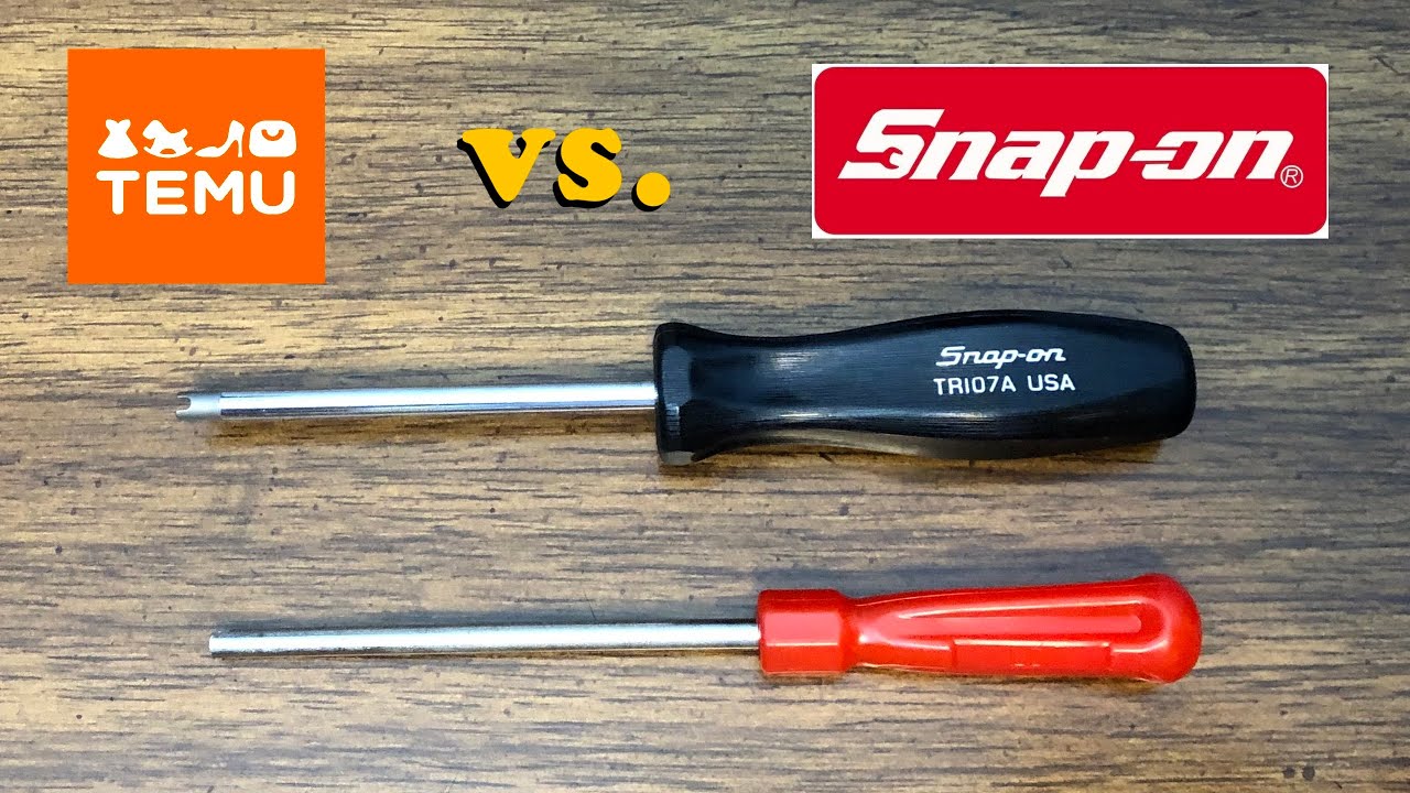 Temu против Snap-on инструмента для снятия сердечника клапана