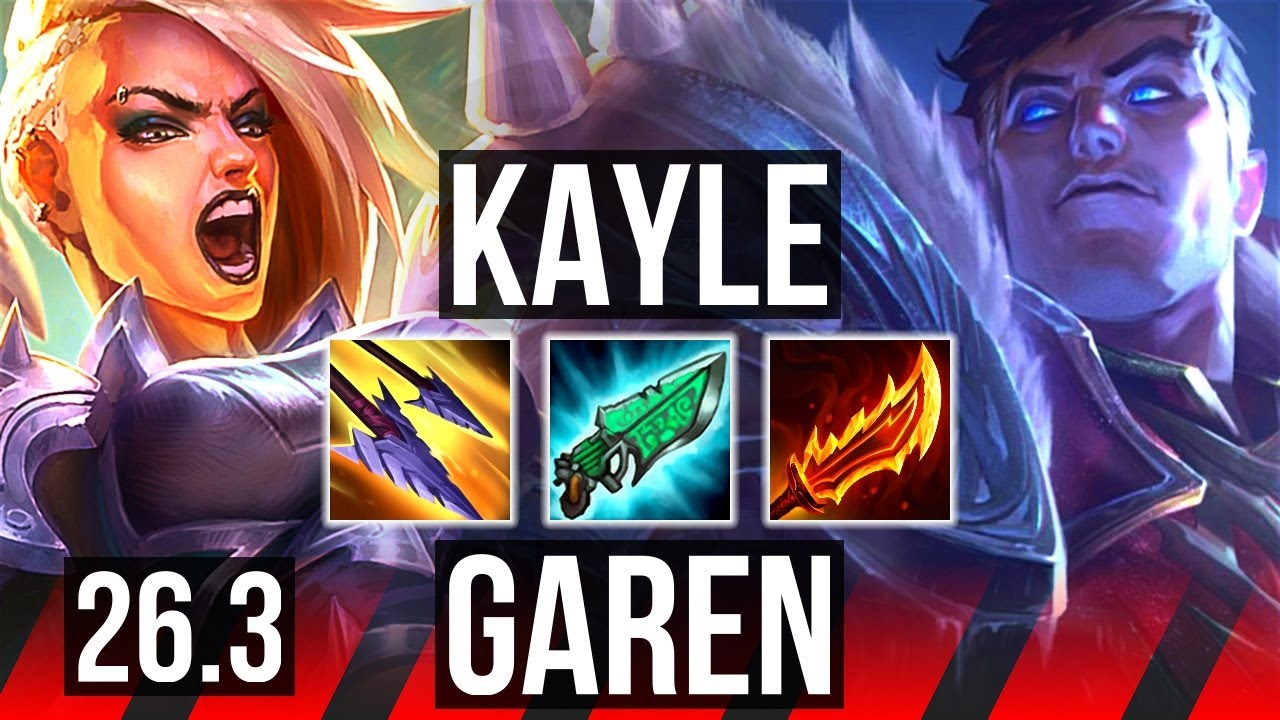 KAYLE vs GAREN (TOP) | Perfect KDA: 11/0/2 | KR Master | 26.3