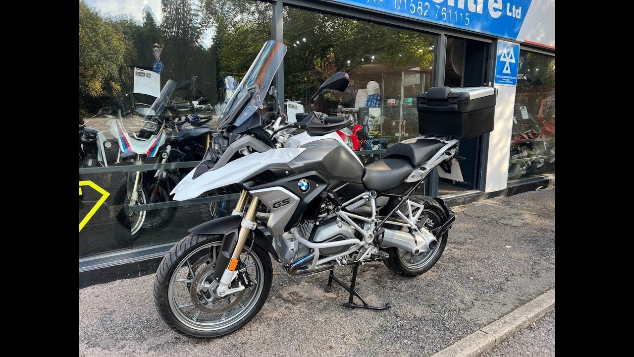 BMW R1200 GS TE WHITE 2017 QUICK WALK ROUND & START UP