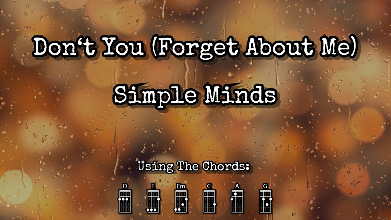 Don‘t You (Forget About Me) - Simple Minds | Ukulele Play Along