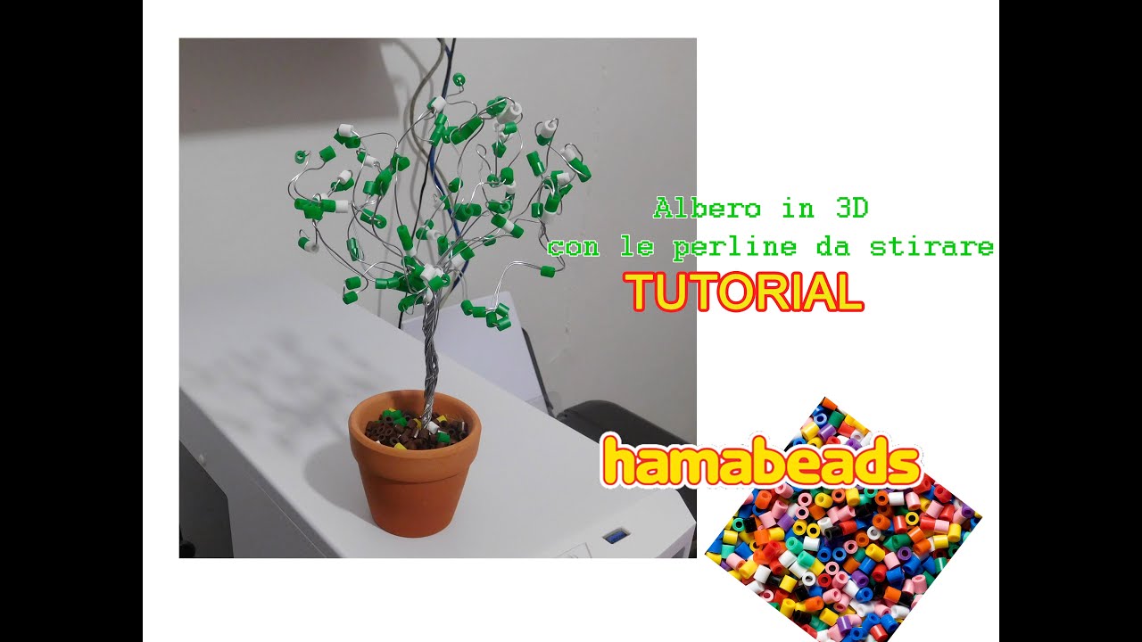 Come realizzare un albero in 3D con le perline da stirare