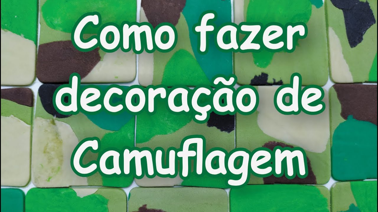 Como fazer Decoração de camuflagem