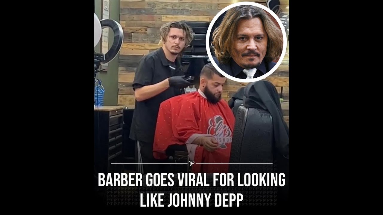 Barber goes viral for looking like Johnny depp #viral #instagram #reels #fyp #amberheard