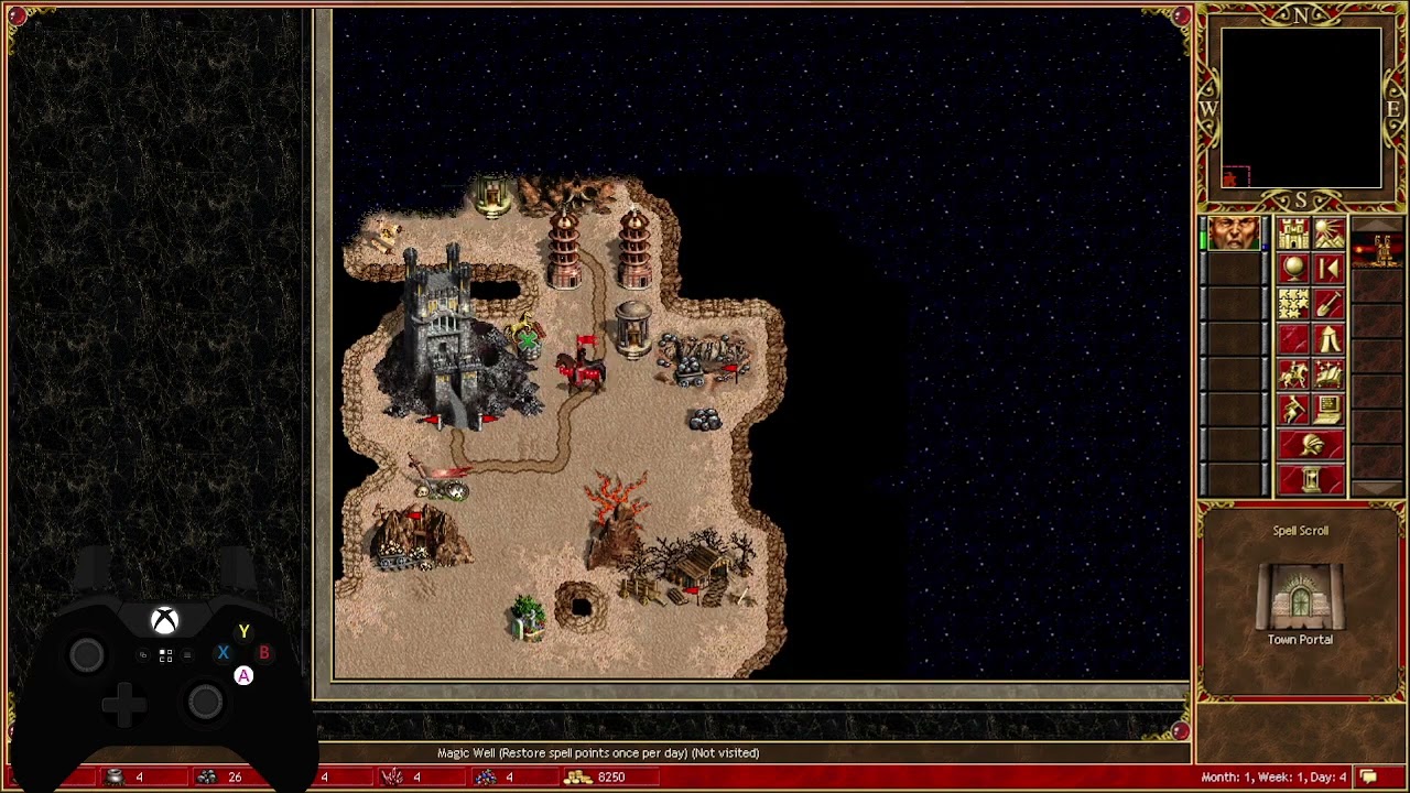 Testing Heroes 3 duels with controller