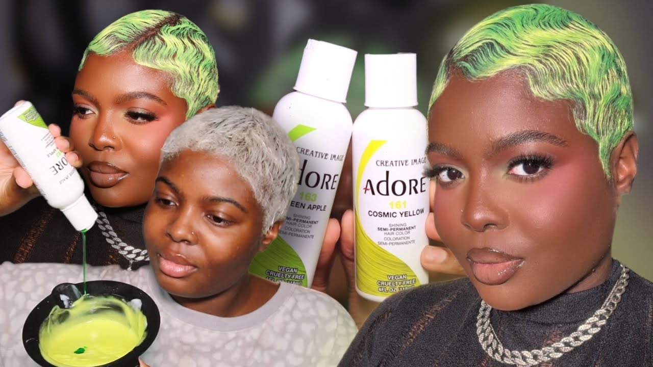 LIME GREEN HAIR??? …what have I done 😭