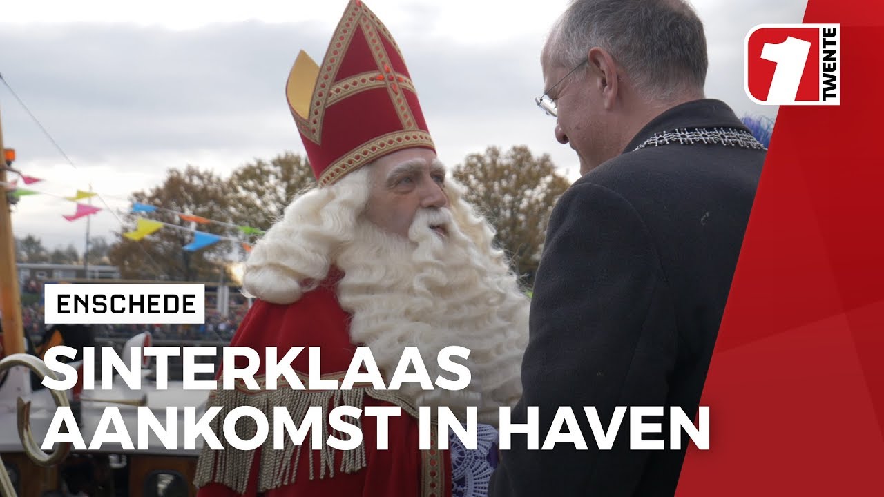 Aankomst Sinterklaas in Enschedese haven
