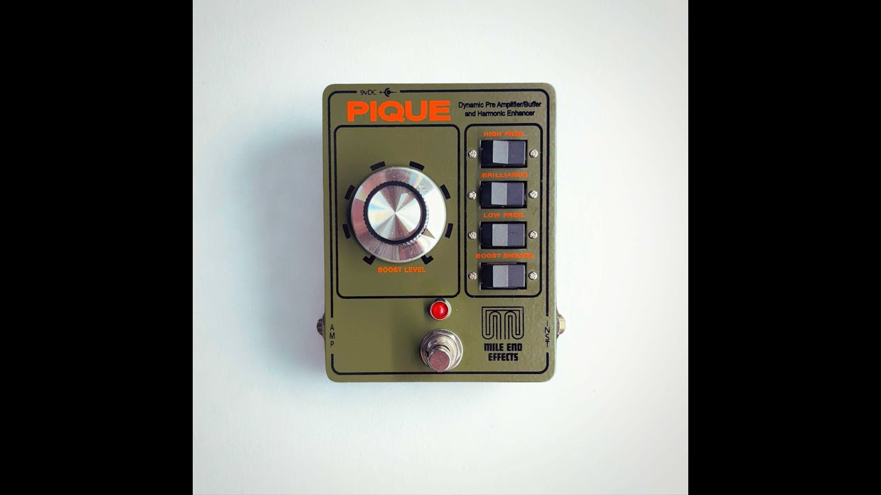 Mile End Effects PIQUE - Dynamic Pre-Amplifier, Buffer and Harmonic Exciter