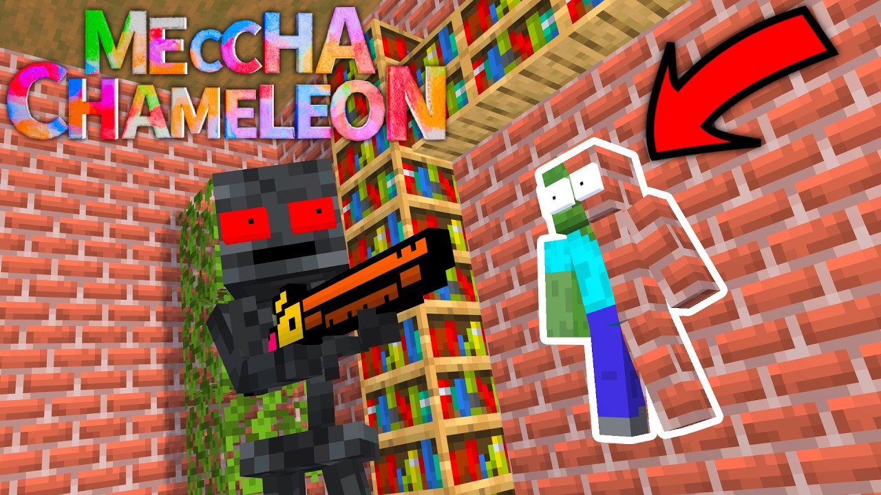 MONSTER SCHOOL MECCHA CHAMELEON CHALLENGE! | Monster Den