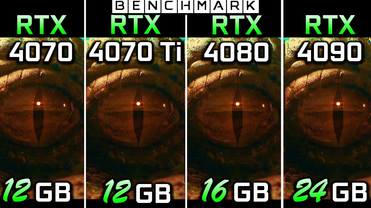 RTX 4070 vs RTX 4070 Ti vs RTX 4080 vs RTX 4090 // Test in 10 Games // 2K - 1440p // Benchmark