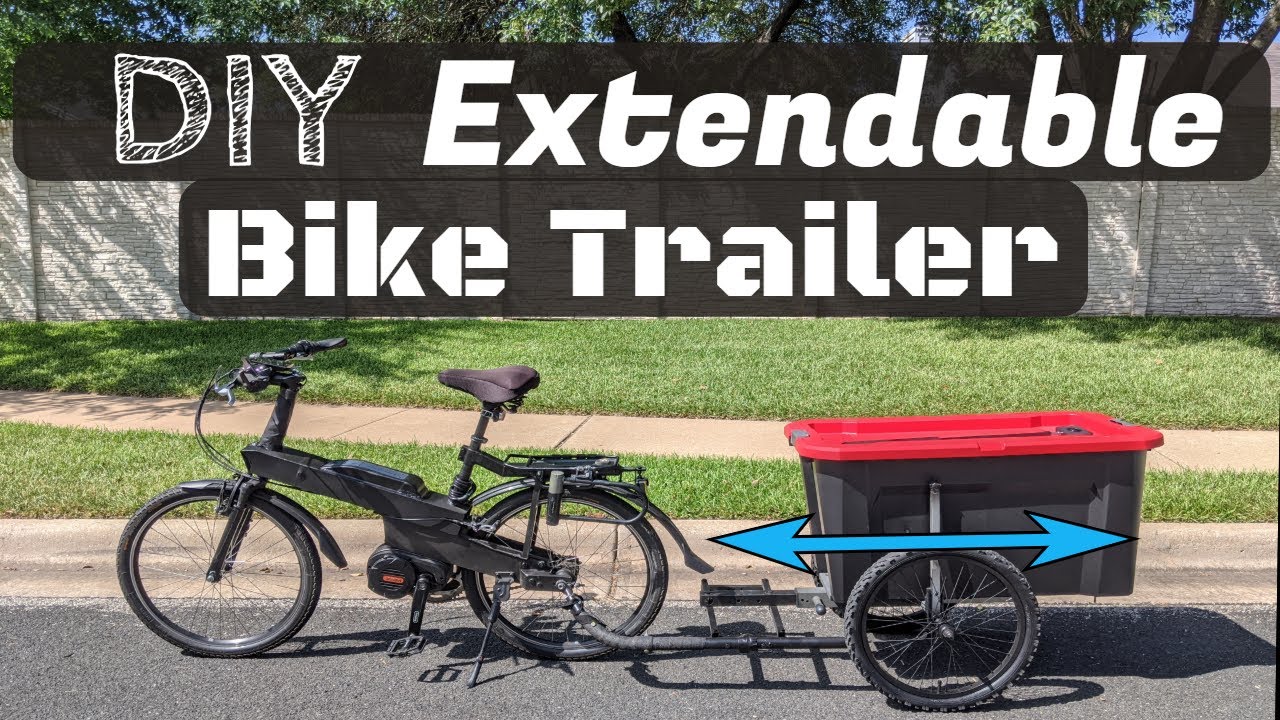 DIY Extendable Bike Trailer | No Weld | Quick Release