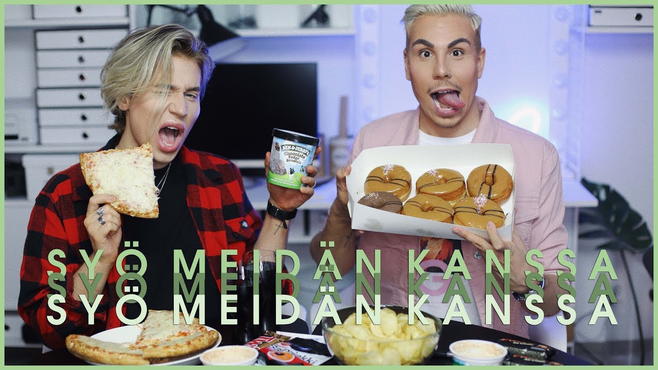 SYNTYMÄPÄIVÄ MUKBANG: MAISTELLAAN MUN LEMPIHERKKUJA | Valtteri & naaG