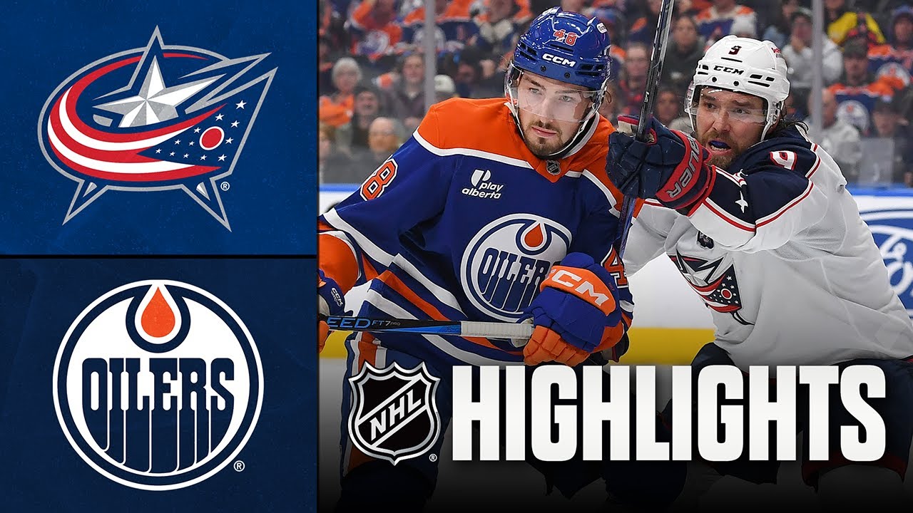 NHL Highlights | Blue Jackets vs. Oilers | November 10, 2025