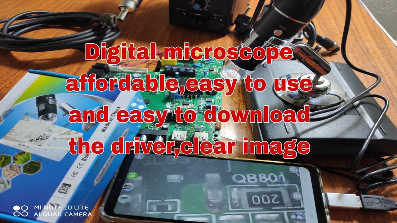 How to used digital microscope and download driver