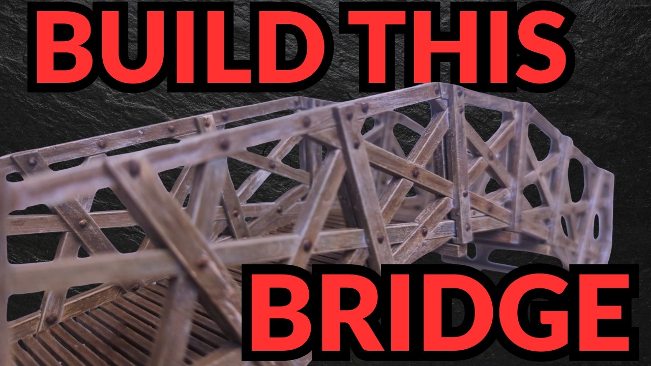 Painting Plastic to Look Like Real Wood | Mathematical Bridge Model Series #1