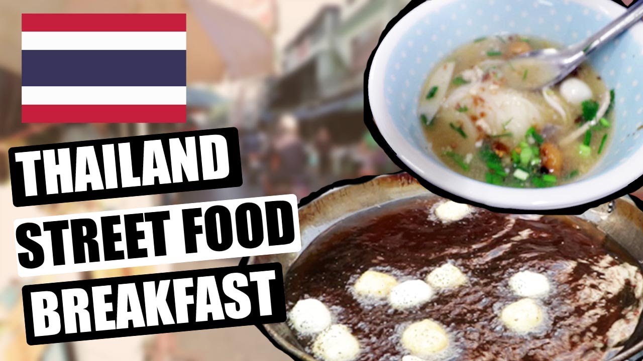 THAI Street Food BREAKFAST in BANGKOK MARKET Silom Soi 20 (THAILAND HOLIDAY 2019)