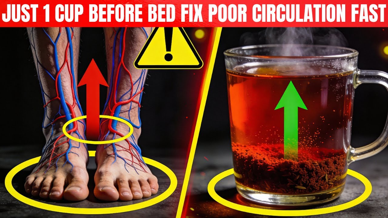 Over 60? Drink THIS Before Bed & Wake Up With Warm Legs Again | Senior Health Hack