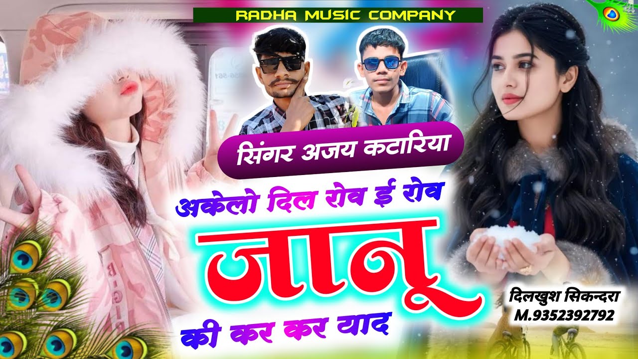 VIRAL SONG !! अकेलो दिल रोव ई रोव जानू की कर कर याद  !! Singer Ajay Katariya !! New Meenawati Song
