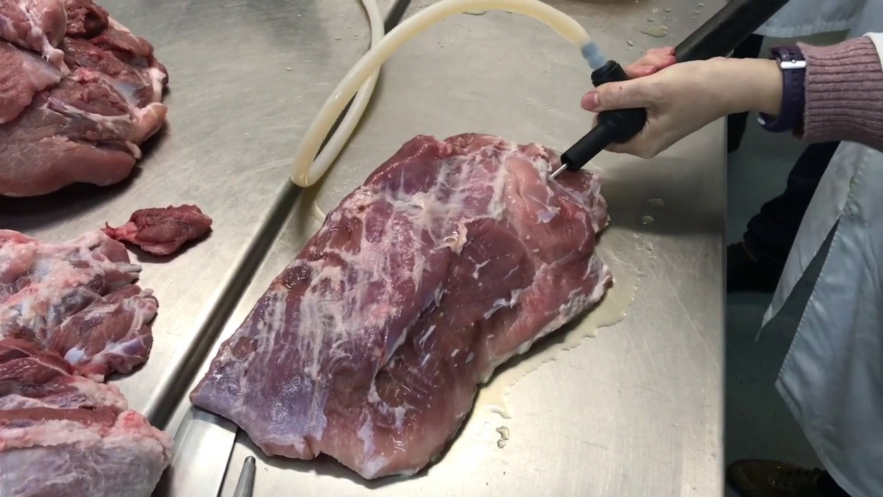 Elaboración de jamón cocido
