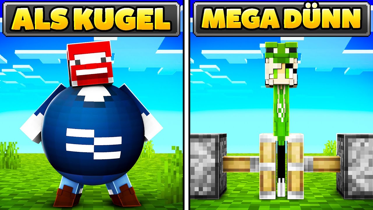 MINECRAFT ALS KUGEL oder MINECRAFT ALS 0.2 PIXEL DURCHSPIELEN