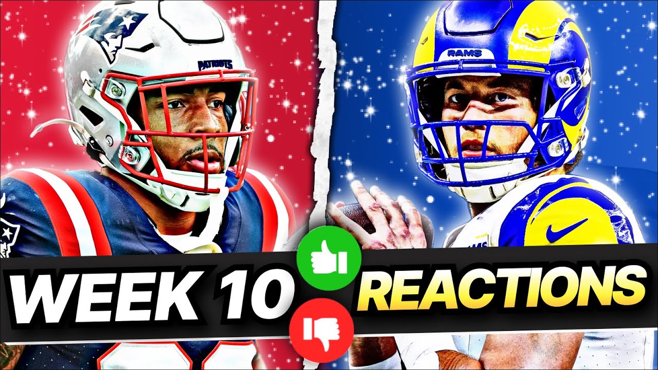 Fantasy Football Week 10 Reactions - The Rookies Arrived
