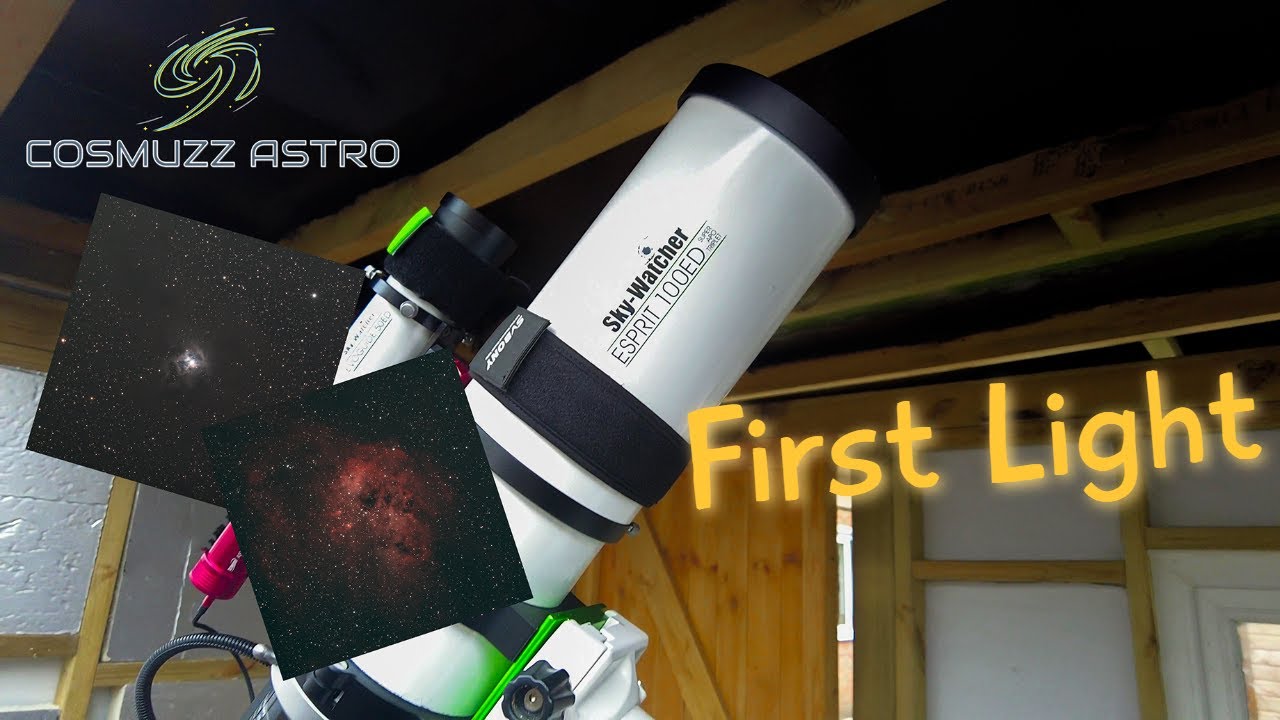 Astronomy Astrophotography: First Light With My Sky Watcher Esprit 100 Refractor Telescope.
