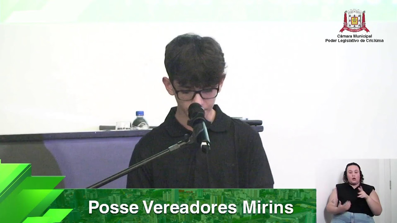 Acompanhe, ao vivo, a nossa Sessão de Posse dos Vereadores Mirins - Legislatura  26/27 - 26/02/2026