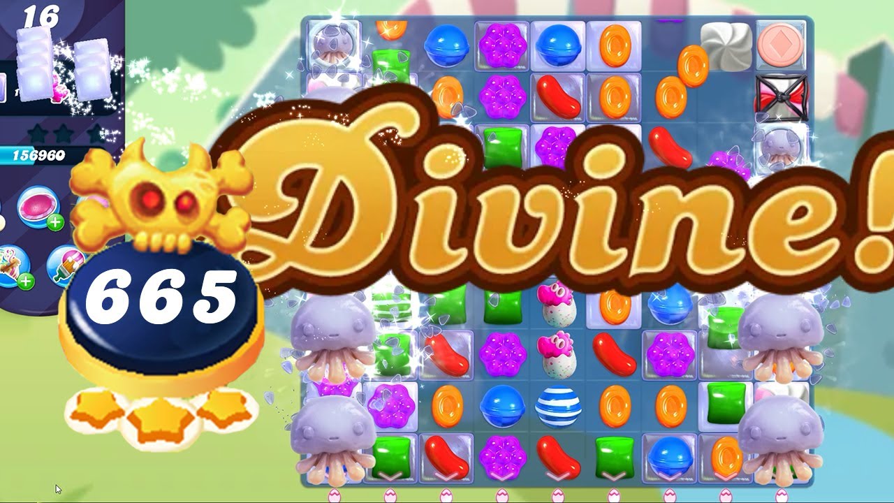 Candy Crush Saga Level 665 || Nightmarishly Hard Level || No Boosters || 3 Stars 🌟🌟🌟