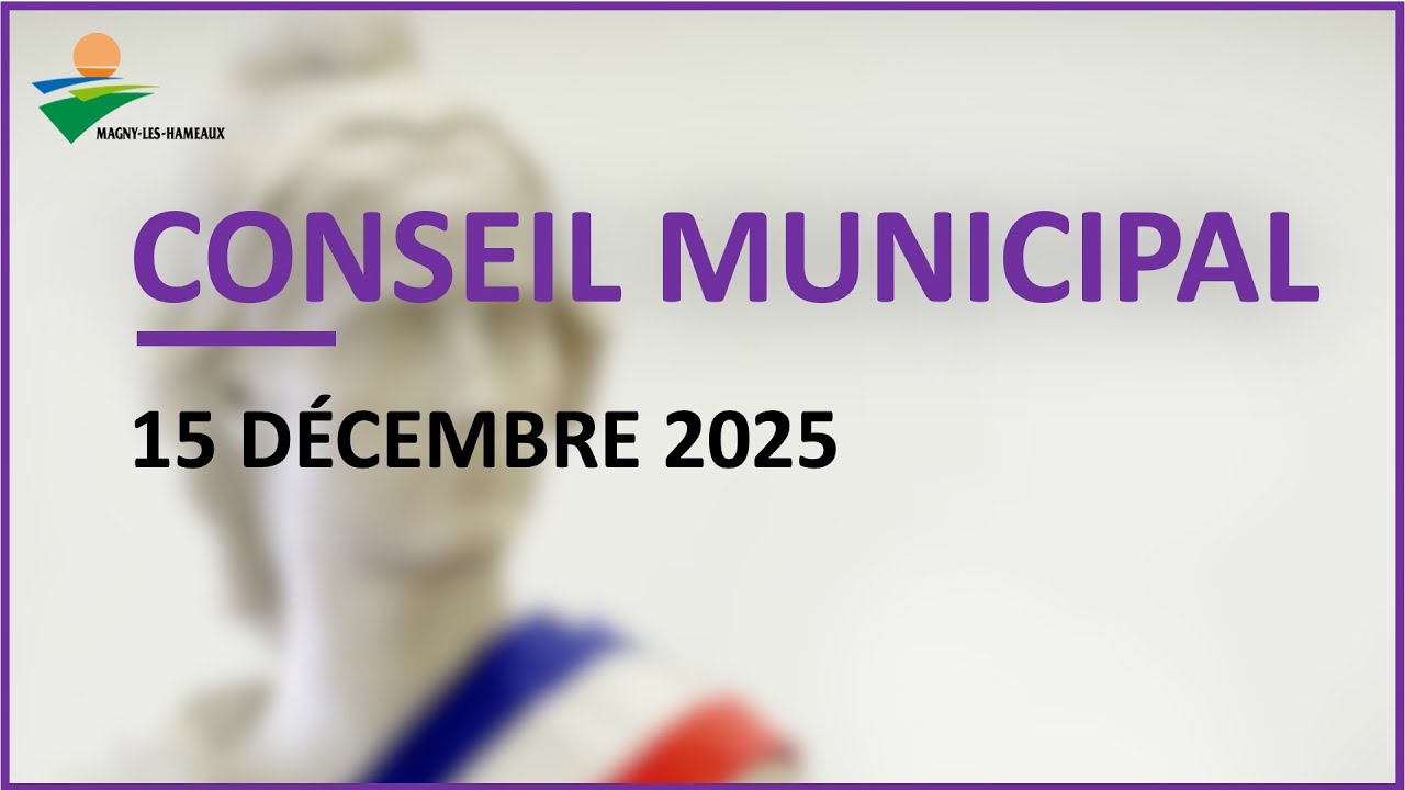 Conseil municipal du 15 décembre 2025 (REPLAY)