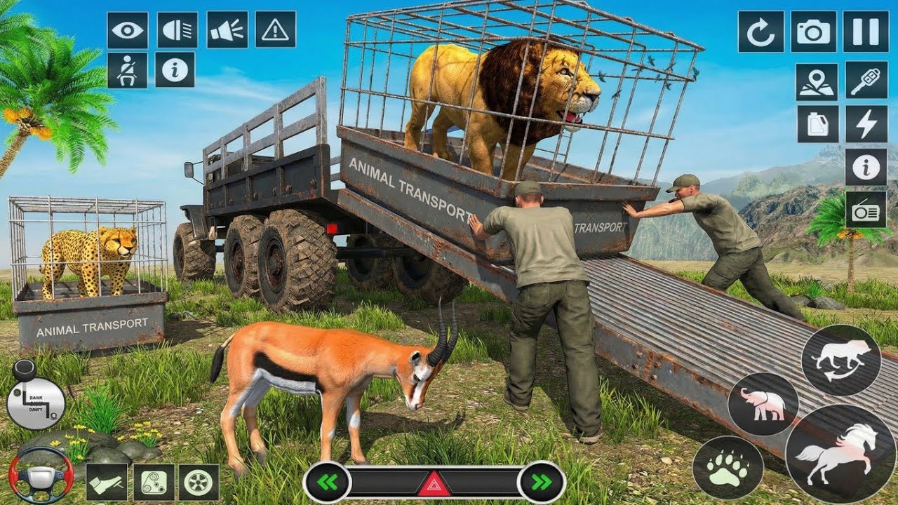 animal cargo truck driving game 3d | animal transport truck game 