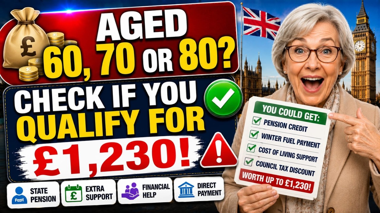 🚨 UK Seniors 60, 70 & 80: &pound;1,230 Could Be Deposited Directly Into Your Bank Account!