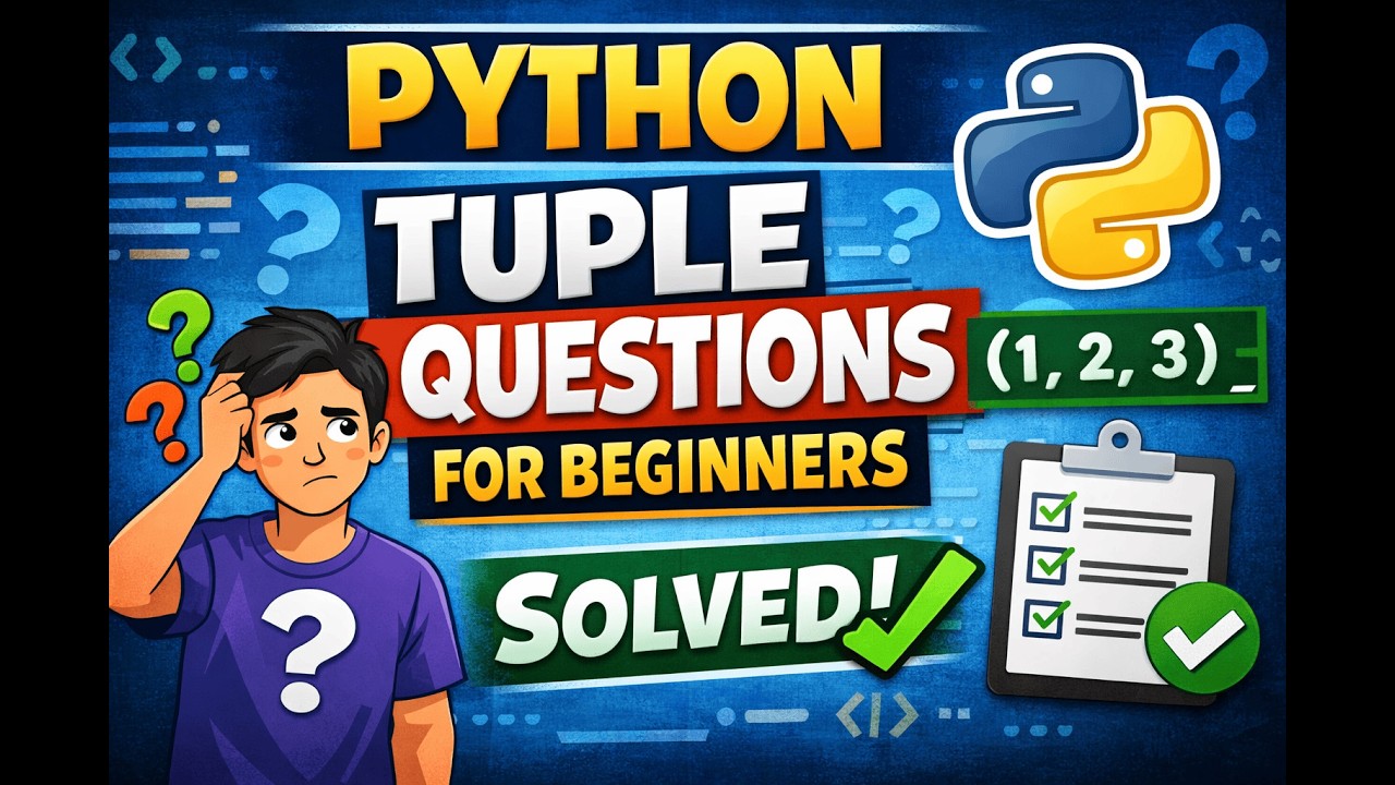 Master Python Tuples 🐍 | Beginner Practice Questions Solved