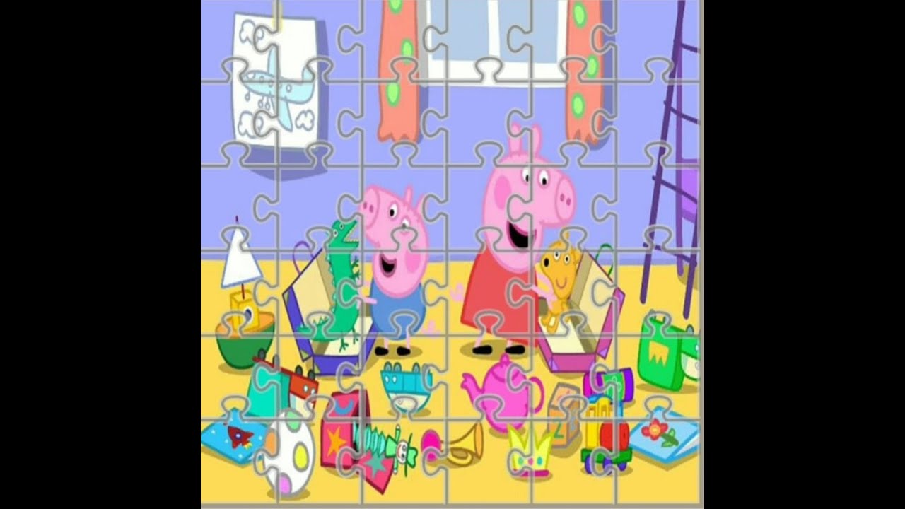 13) СВИНКА ПЕППА СОБИРАЕМ  ПАЗЛЫ  ДЛЯ  ДЕТЕЙ  PEPPA  PIG  PUZZLES  FOR  KIDS