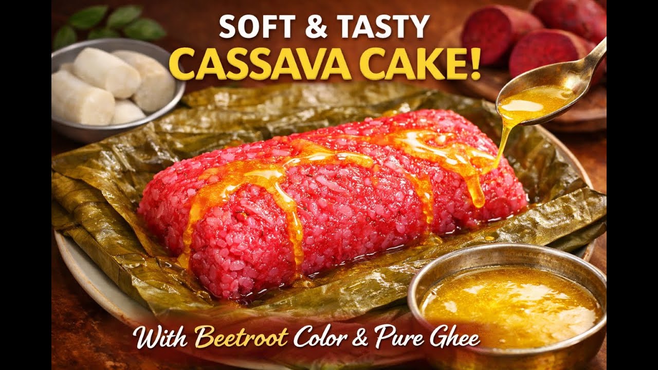 Melt-in-Mouth Cassava Cake | Village Style | @crazymindfoodtravel