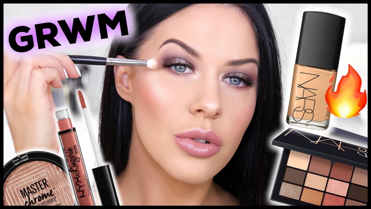 GET READY WITH ME!! LONG LASTING GLOWING MAKEUP (DEWY NOT OILY!)