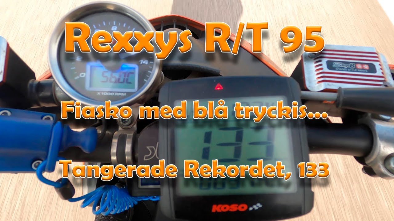 Rexxys R/T 95 Aerox - MINISERIE - DEL 9 - FIASKO MED BLÅ TRYCKIS, KOPPLINGEN STRYPER? RPM-DROP....