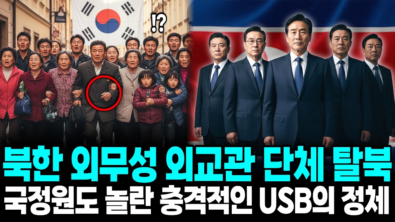 북한 외무성 외교관 18명 단체탈북 , 국정원도 놀란 충격적인 usb의 정체ㅣ탈북감동사연