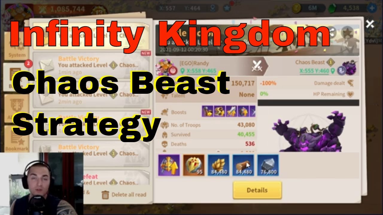 Infinity Kingdom - How To Defeat Chaos Beast Bosses!
