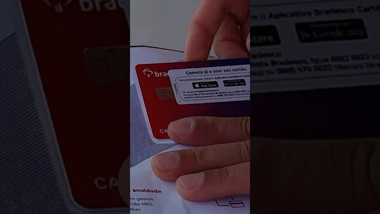 💳UNBOXING CART&Atilde;O BRADESCO NEO😍👆