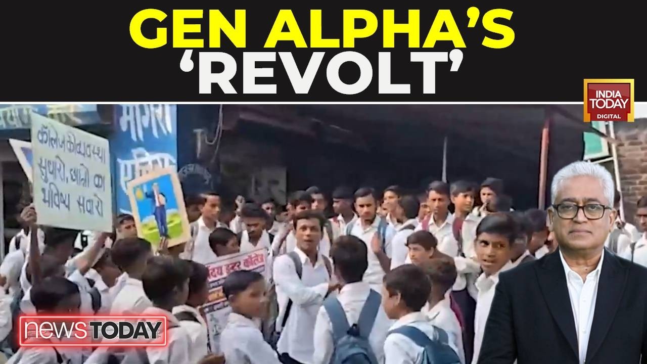 Репортаж India Today: Поколение Альфа протестует против разваленной системы образования в штатах ...
