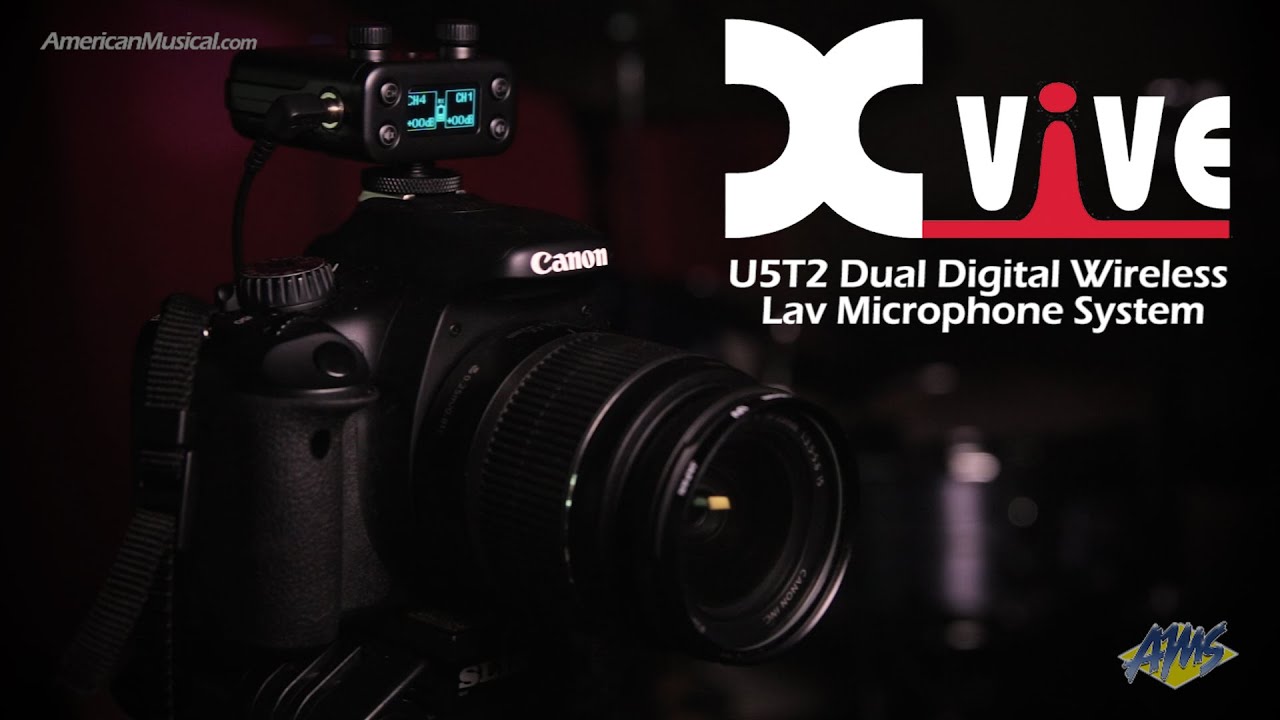 Xvive U5T2 Dual Digital Wireless Lavalier Camera Microphone System - AmericanMusical.com
